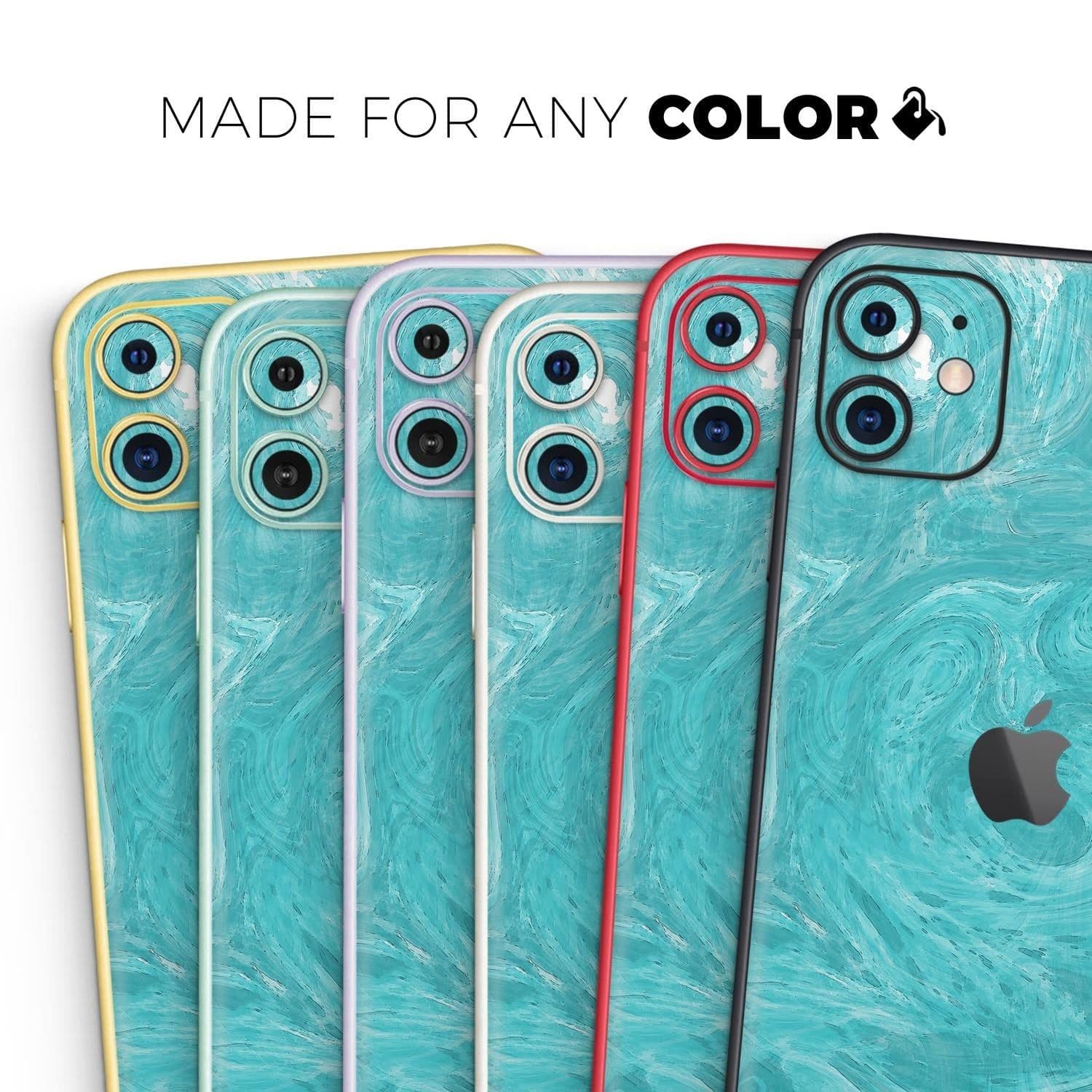 image-Marble Surface V1 Teal // Skin-Kit compatible with the Apple iPhone