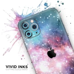 image-Colorful Neon Space Nebula - Skin-Kit compatible with the Apple iPhone