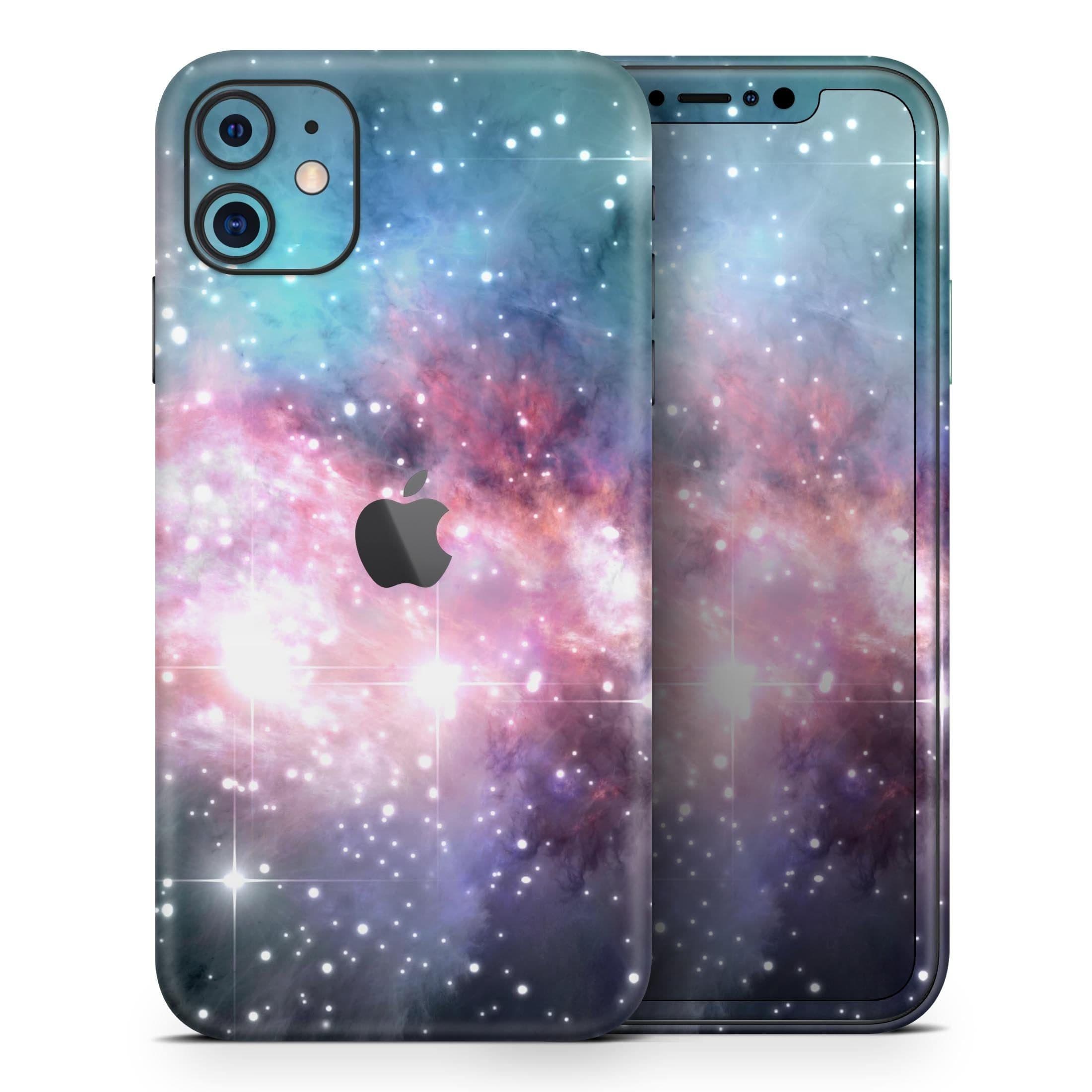 image-Colorful Neon Space Nebula - Skin-Kit compatible with the Apple iPhone