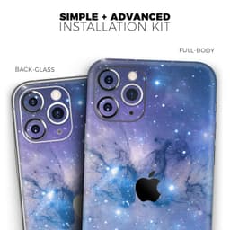 image-Blue & Purple Mixed Universe - Skin-Kit compatible with the Apple