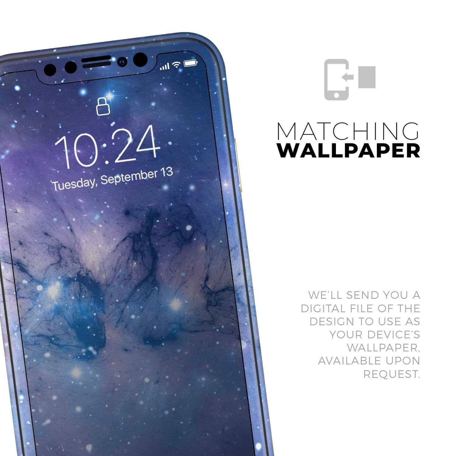 image-Blue & Purple Mixed Universe - Skin-Kit compatible with the Apple
