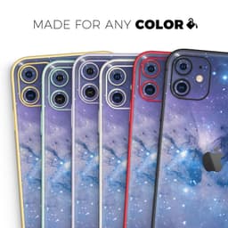 image-Blue & Purple Mixed Universe - Skin-Kit compatible with the Apple