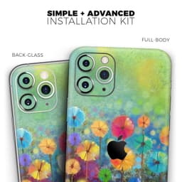 image-Abstract Flower Meadow - Skin-Kit compatible with the Apple iPhone 13,