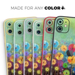 image-Abstract Flower Meadow - Skin-Kit compatible with the Apple iPhone 13,