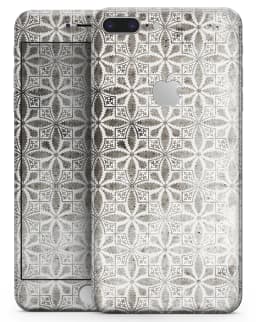 image-Black and Gray Floral Cross Pattern - Skin-kit for the iPhone 8 or 8