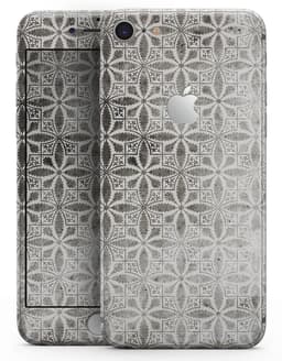 image-Black and Gray Floral Cross Pattern - Skin-kit for the iPhone 8 or 8