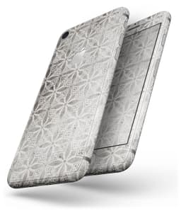 image-Black and Gray Floral Cross Pattern - Skin-kit for the iPhone 8 or 8