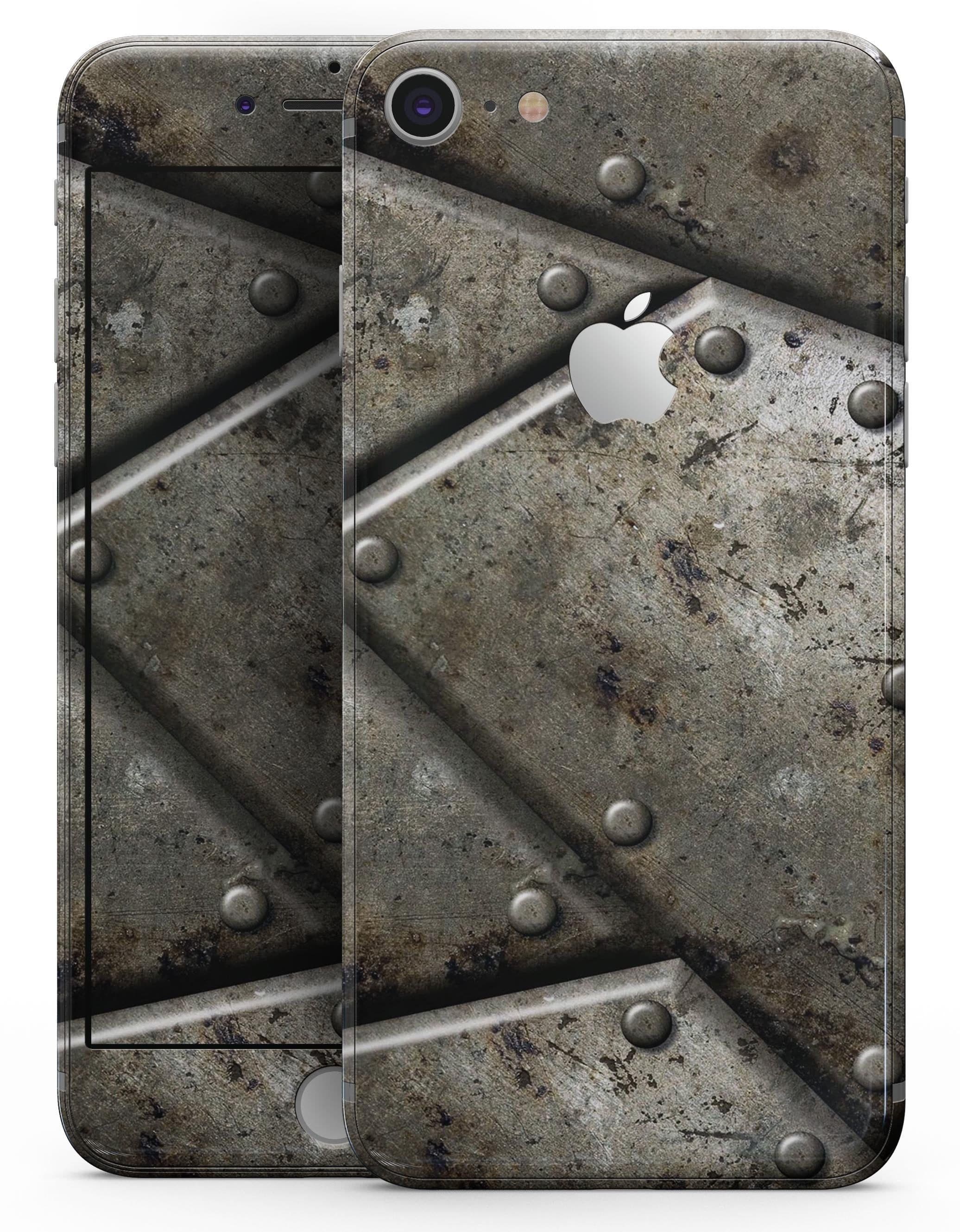 image-Bolted Steal Plates V2 - Skin-kit for the iPhone 8 or 8 Plus