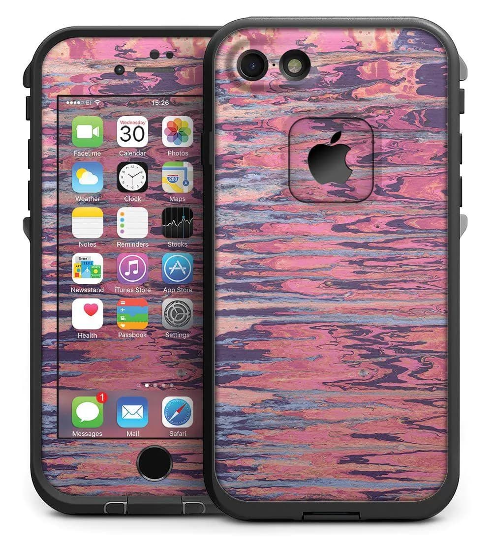 image-Abstract Wet Paint Pink Sag - iPhone 7 LifeProof Fre Case Skin Kit