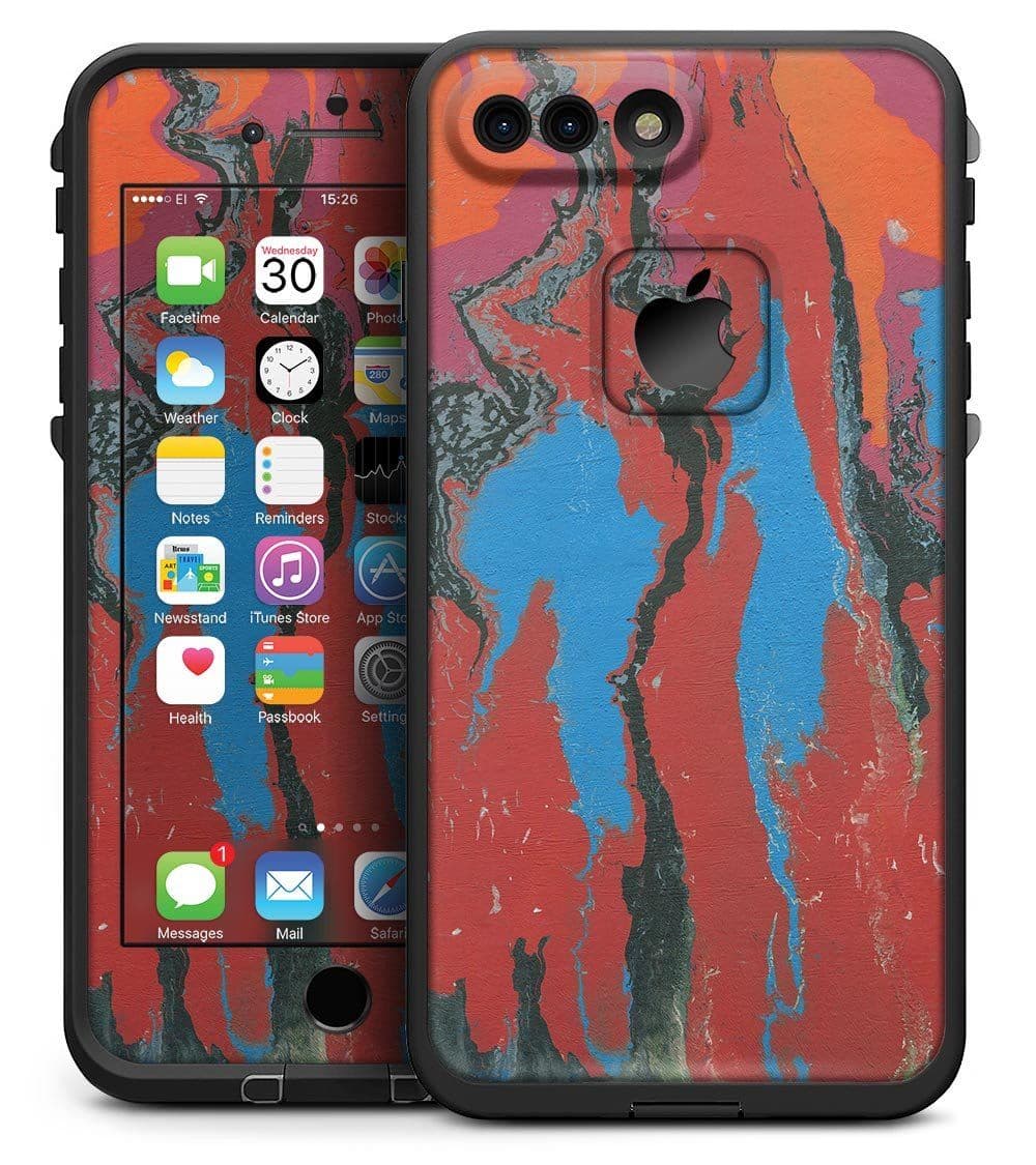 image-Abstract Wet Paint Retro V4 - iPhone 7 Plus LifeProof Fre Case Skin