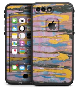 image-Abstract Wet Paint Retro Pink - iPhone 7 Plus LifeProof Fre Case Skin
