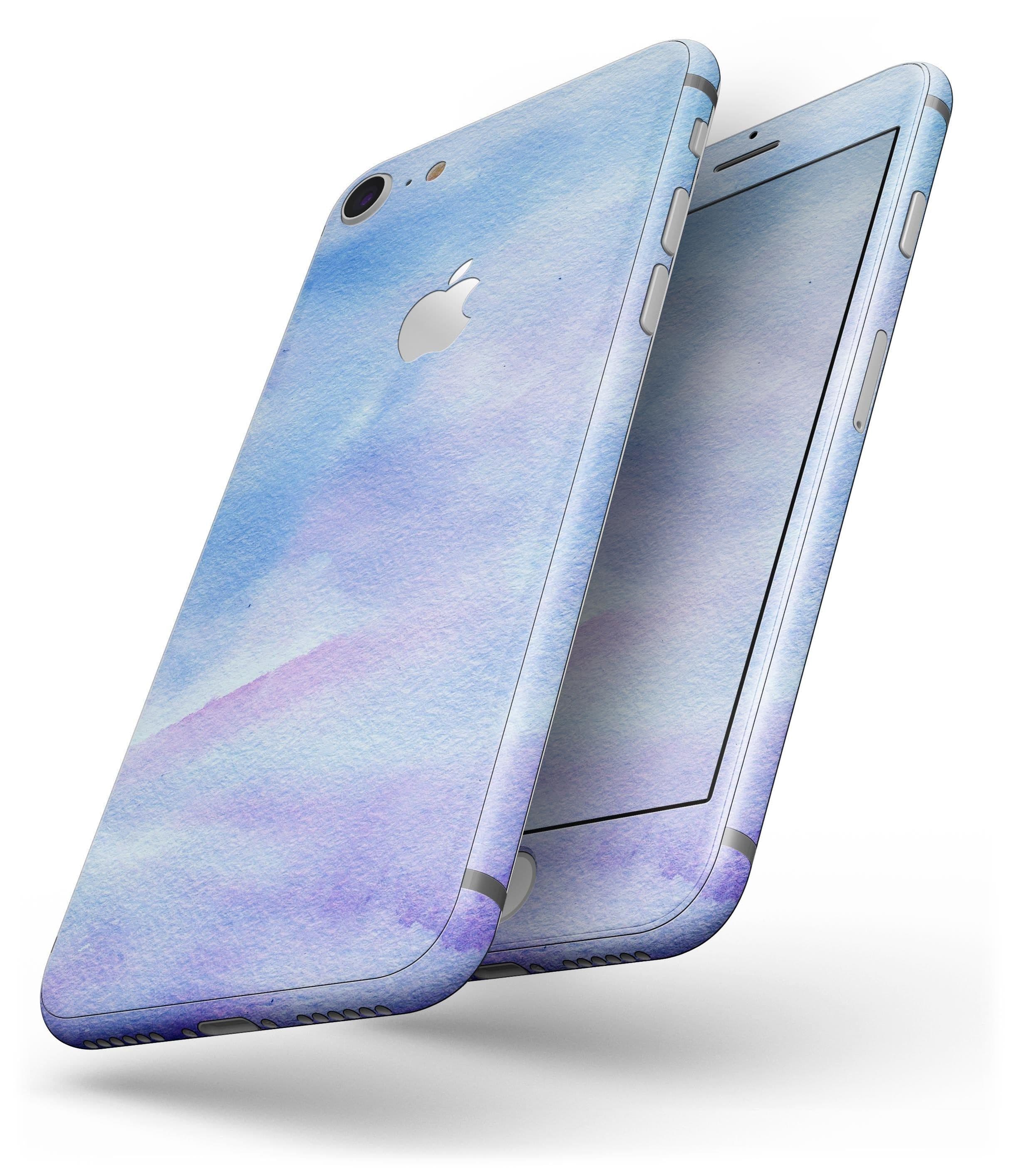 image-Blue 0021 Absorbed Watercolor Texture - Skin-kit for the iPhone 8 or 8