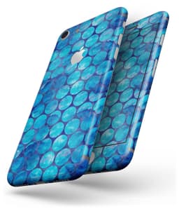 image-Blue Sorted Large Watercolor Polka Dots - Skin-kit for the iPhone 8 or