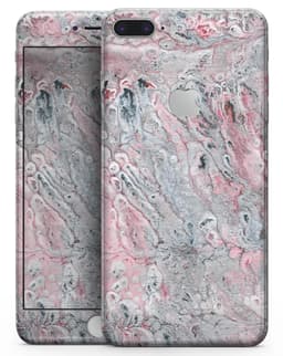 image-Abstract Wet Paint Subtle Pink and Gray - Skin-kit for the iPhone 8 or