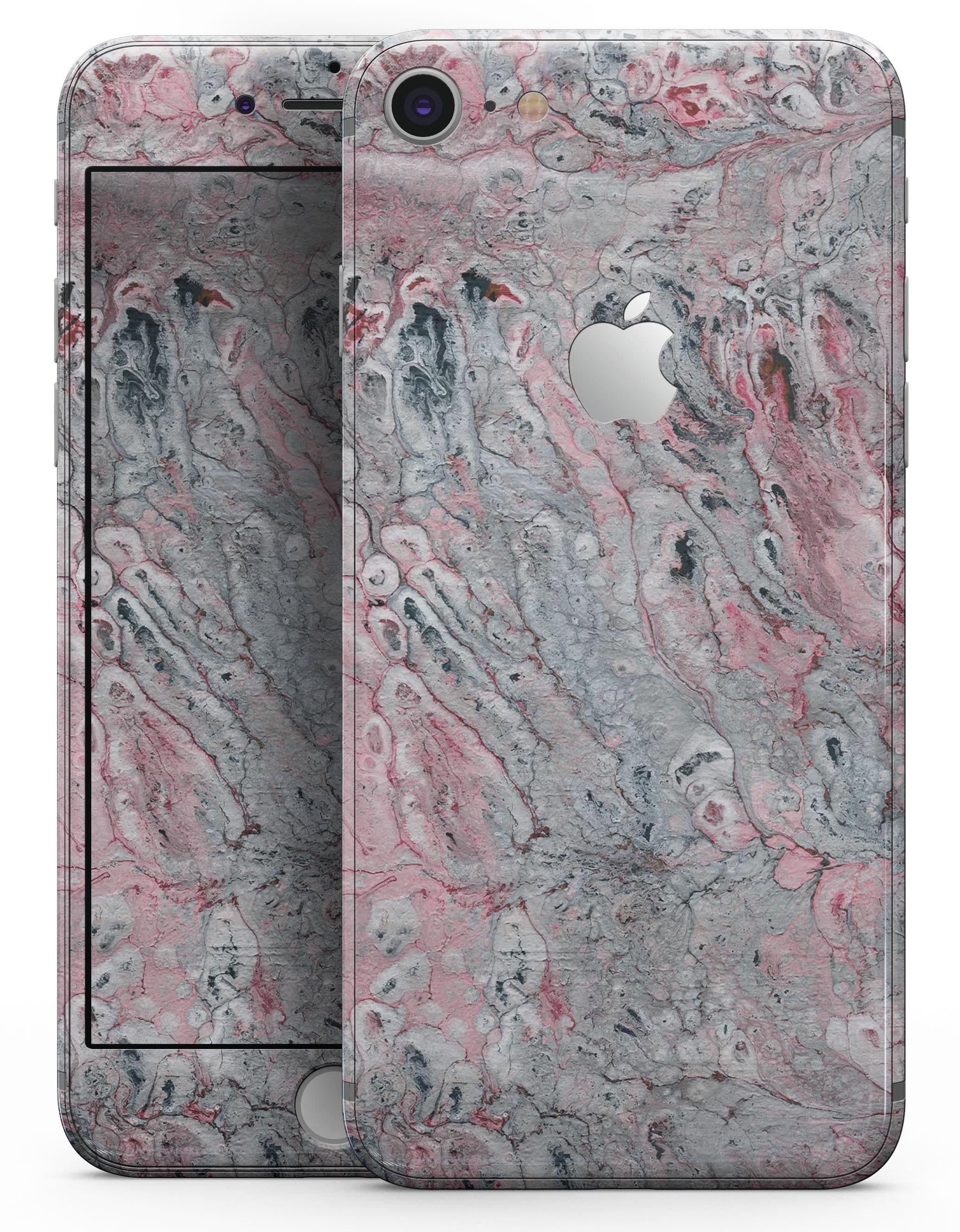 image-Abstract Wet Paint Subtle Pink and Gray - Skin-kit for the iPhone 8 or