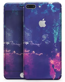 image-Blue & Purple Grunge - Skin-kit for the iPhone 8 or 8 Plus