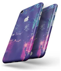 image-Blue & Purple Grunge - Skin-kit for the iPhone 8 or 8 Plus