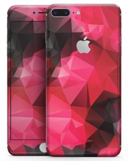 image-Bright Pink and Gray Geomtric Triangles - Skin-kit for the iPhone 8 or