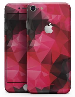 image-Bright Pink and Gray Geomtric Triangles - Skin-kit for the iPhone 8 or