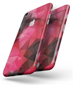 image-Bright Pink and Gray Geomtric Triangles - Skin-kit for the iPhone 8 or