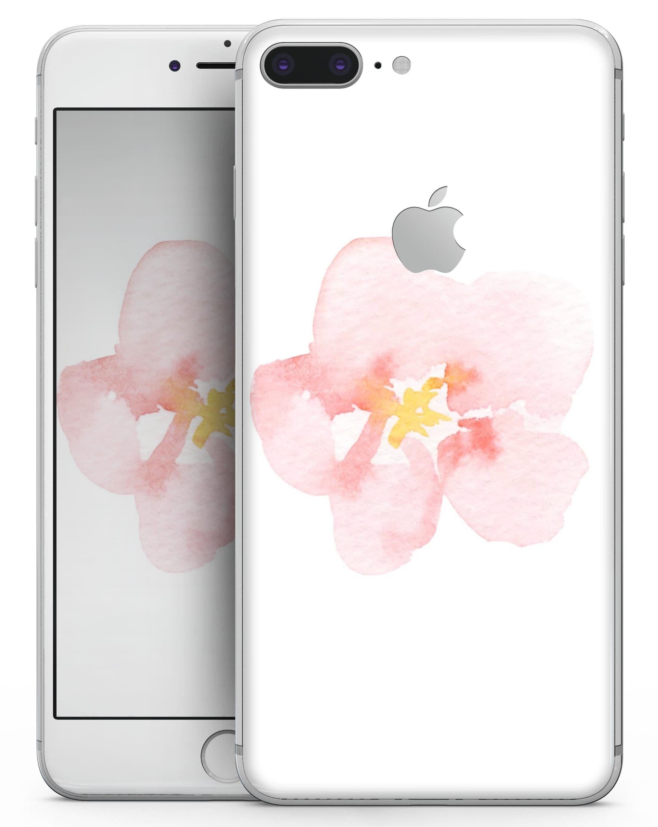 image-Apricot Watercolor Hibiscus - Skin-kit for the iPhone 8 or 8 Plus