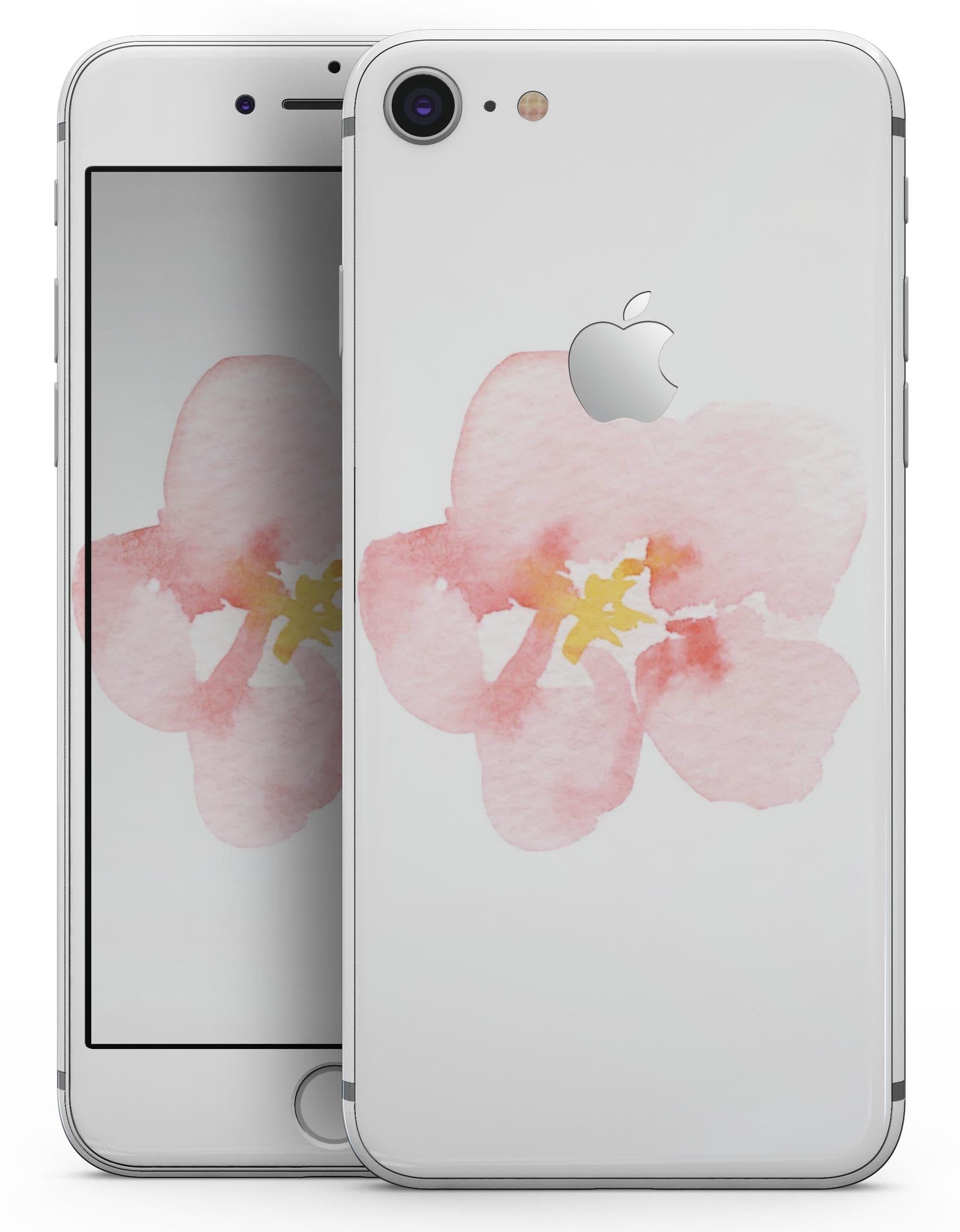 image-Apricot Watercolor Hibiscus - Skin-kit for the iPhone 8 or 8 Plus