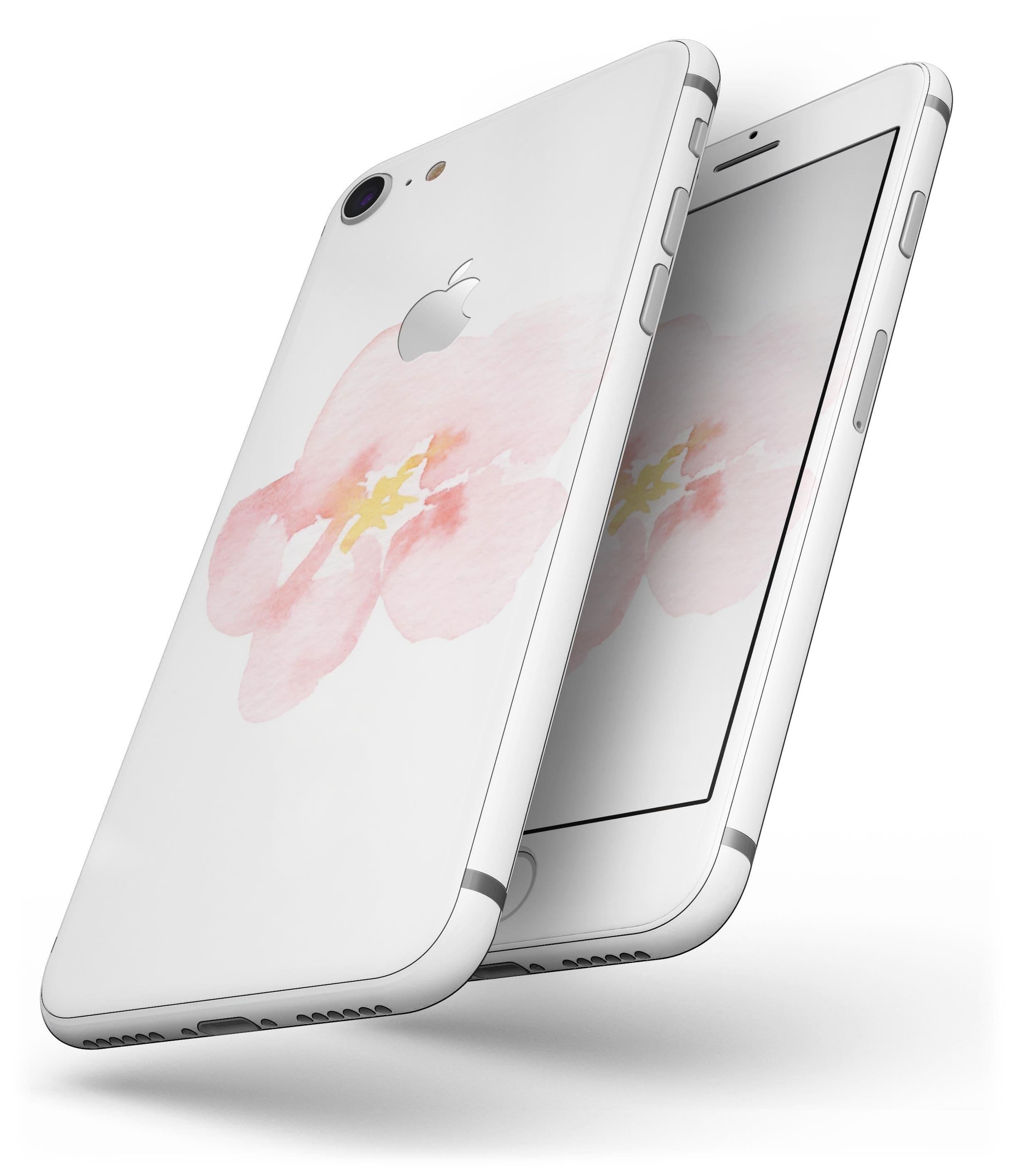 image-Apricot Watercolor Hibiscus - Skin-kit for the iPhone 8 or 8 Plus