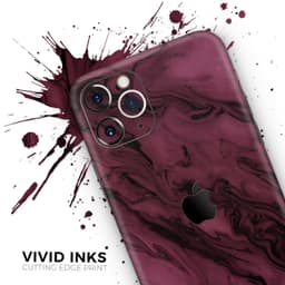 image-Black & Pink Marble Swirl V1 2 - Skin-Kit compatible with the Apple