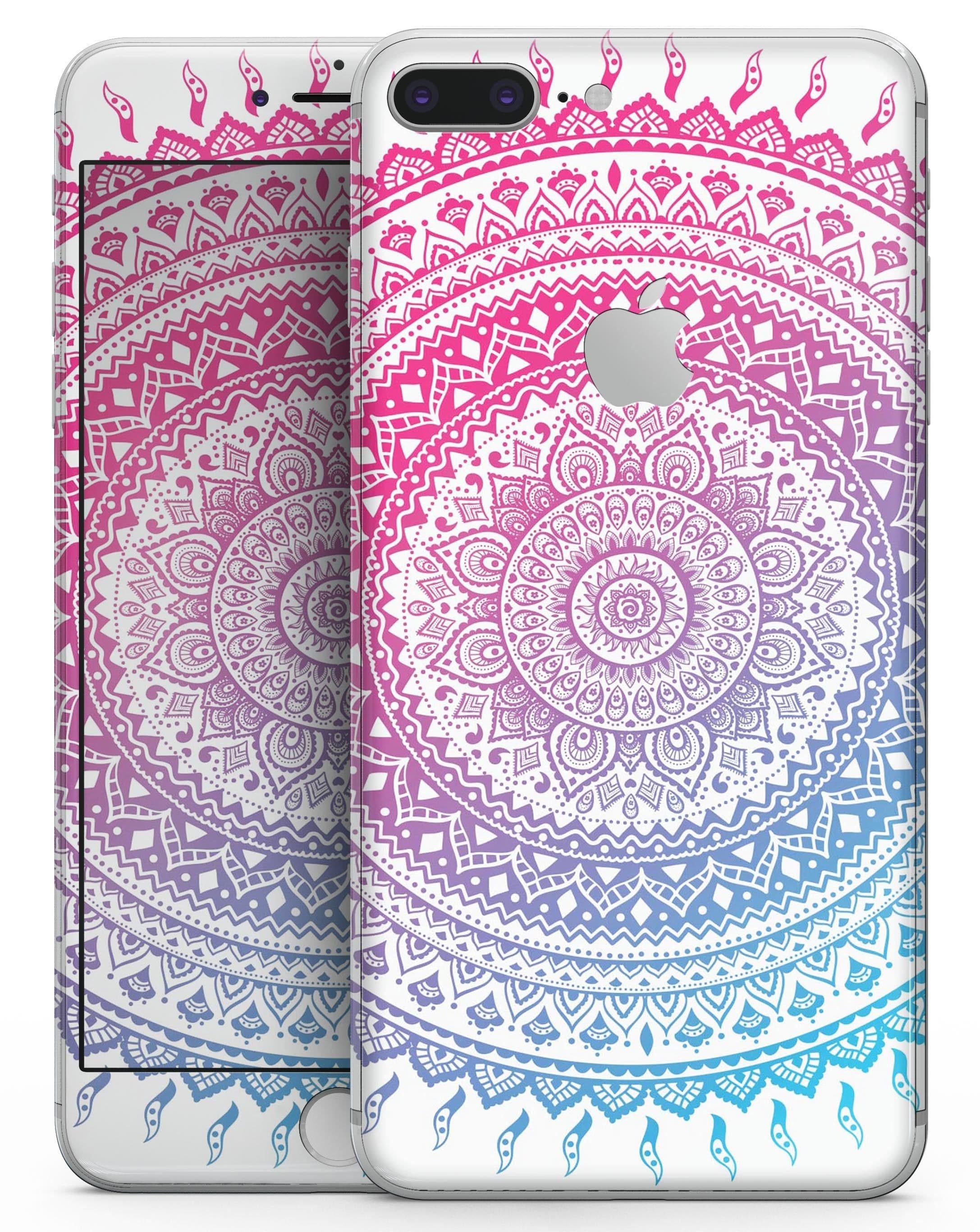 image-Ethnic Indian Tie-Dye Circle - Skin-kit for the iPhone 8 or 8 Plus