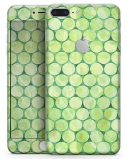 image-Green Sorted Large Watercolor Polka Dots - Skin-kit for the iPhone 8