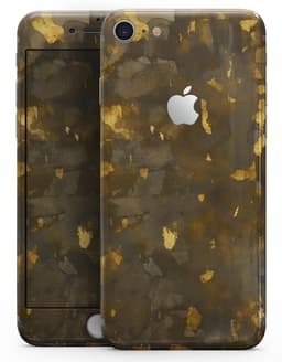 image-Abstract Dark Gray and Golden Specks - Skin-kit for the iPhone 8 or 8