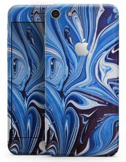 image-Blue and White Blended Paint - Skin-kit for the iPhone 8 or 8 Plus