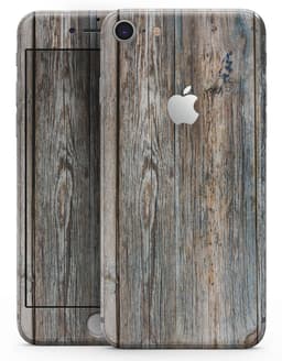 image-Aged Horizontal Wood Planks - Skin-kit for the iPhone 8 or 8 Plus