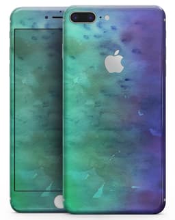 image-Blotted Green 97 Absorbed Watercolor Texture - Skin-kit for the iPhone