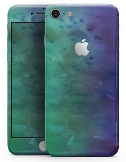 image-Blotted Green 97 Absorbed Watercolor Texture - Skin-kit for the iPhone