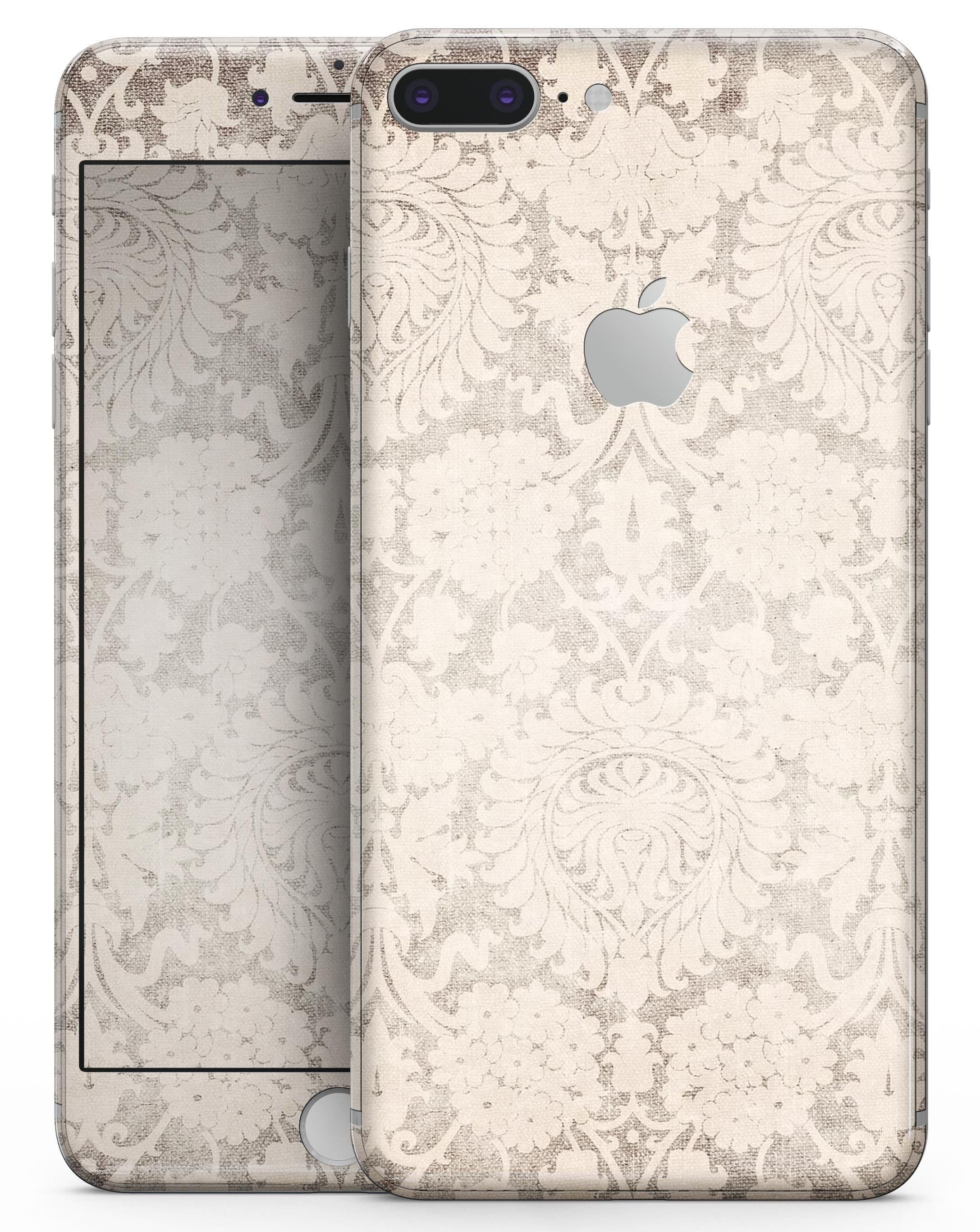 image-Faded Grunge Pattern of Royalty - Skin-kit for the iPhone 8 or 8 Plus