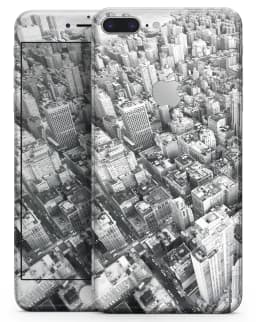 image-Aerial CityScape Black and White - Skin-kit for the iPhone 8 or 8 Plus