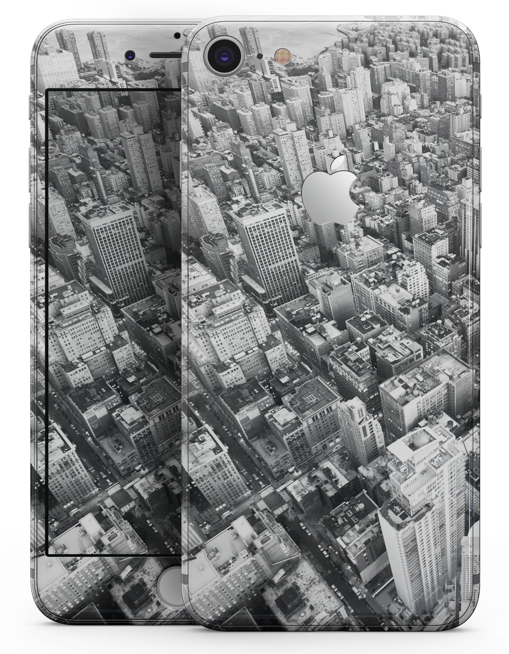 image-Aerial CityScape Black and White - Skin-kit for the iPhone 8 or 8 Plus