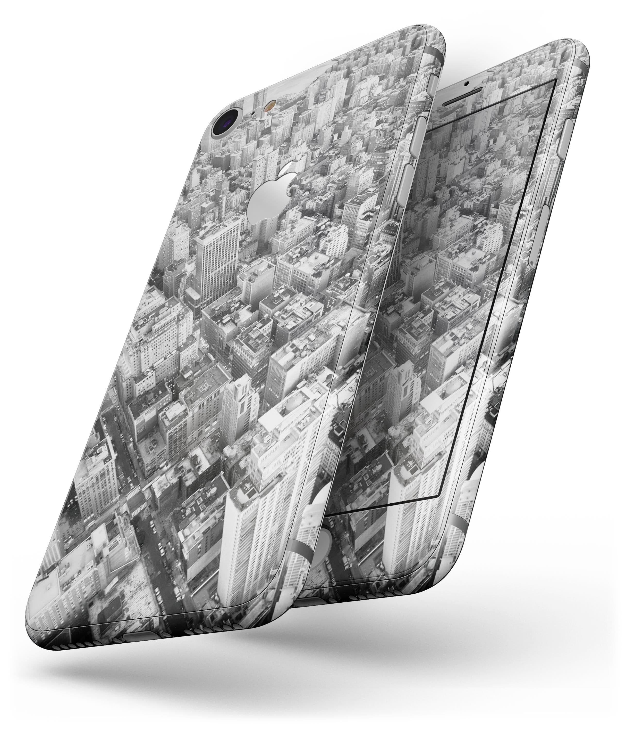 image-Aerial CityScape Black and White - Skin-kit for the iPhone 8 or 8 Plus