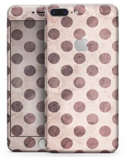 image-Grunge Brown and Tan Polkadot Pattern - Skin-kit for the iPhone 8 or 8