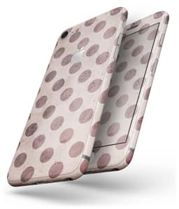 image-Grunge Brown and Tan Polkadot Pattern - Skin-kit for the iPhone 8 or 8