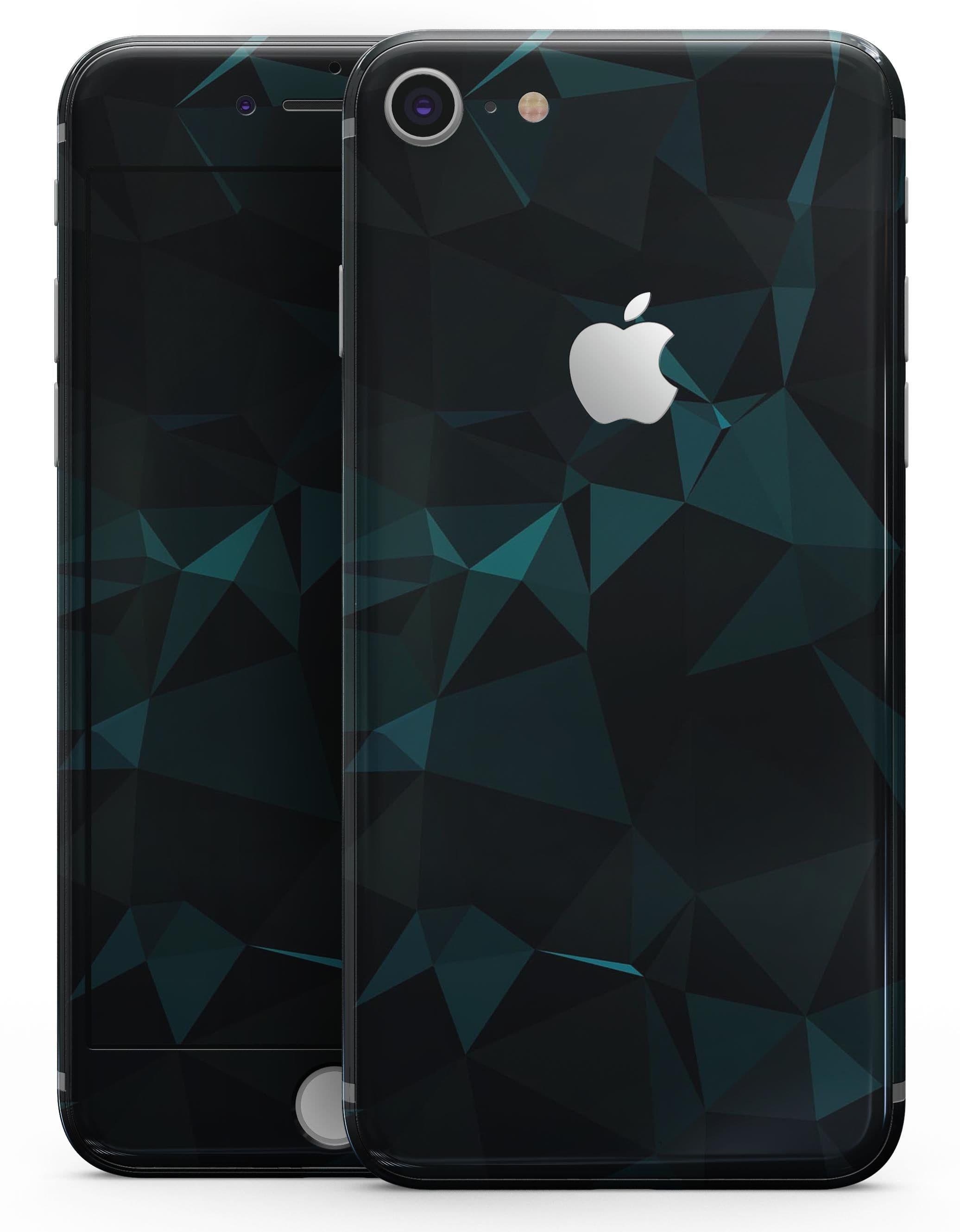image-Dark Green and Black Geometric Triangles - Skin-kit for the iPhone 8