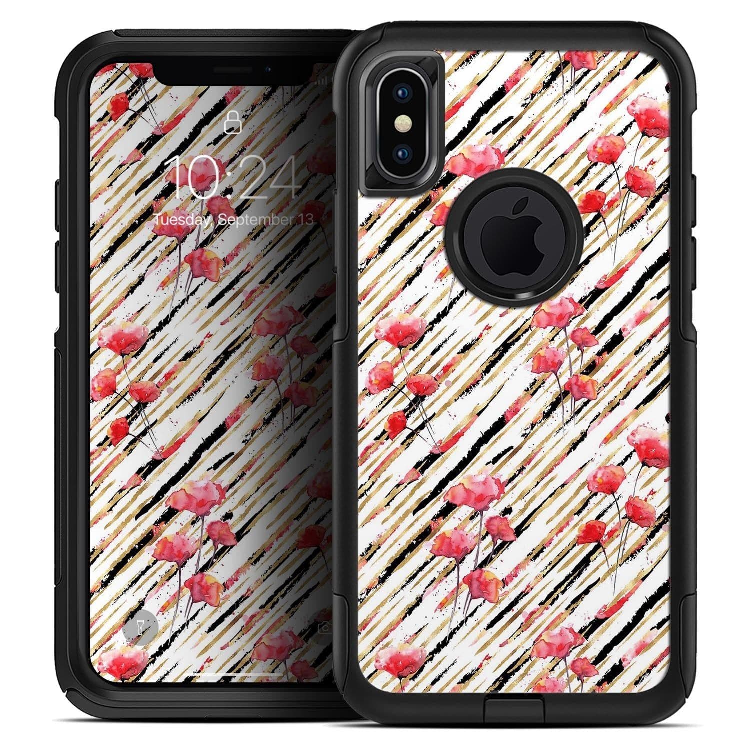 image-Karamfila Watercolo Poppies V11 - Skin Kit for the iPhone OtterBox