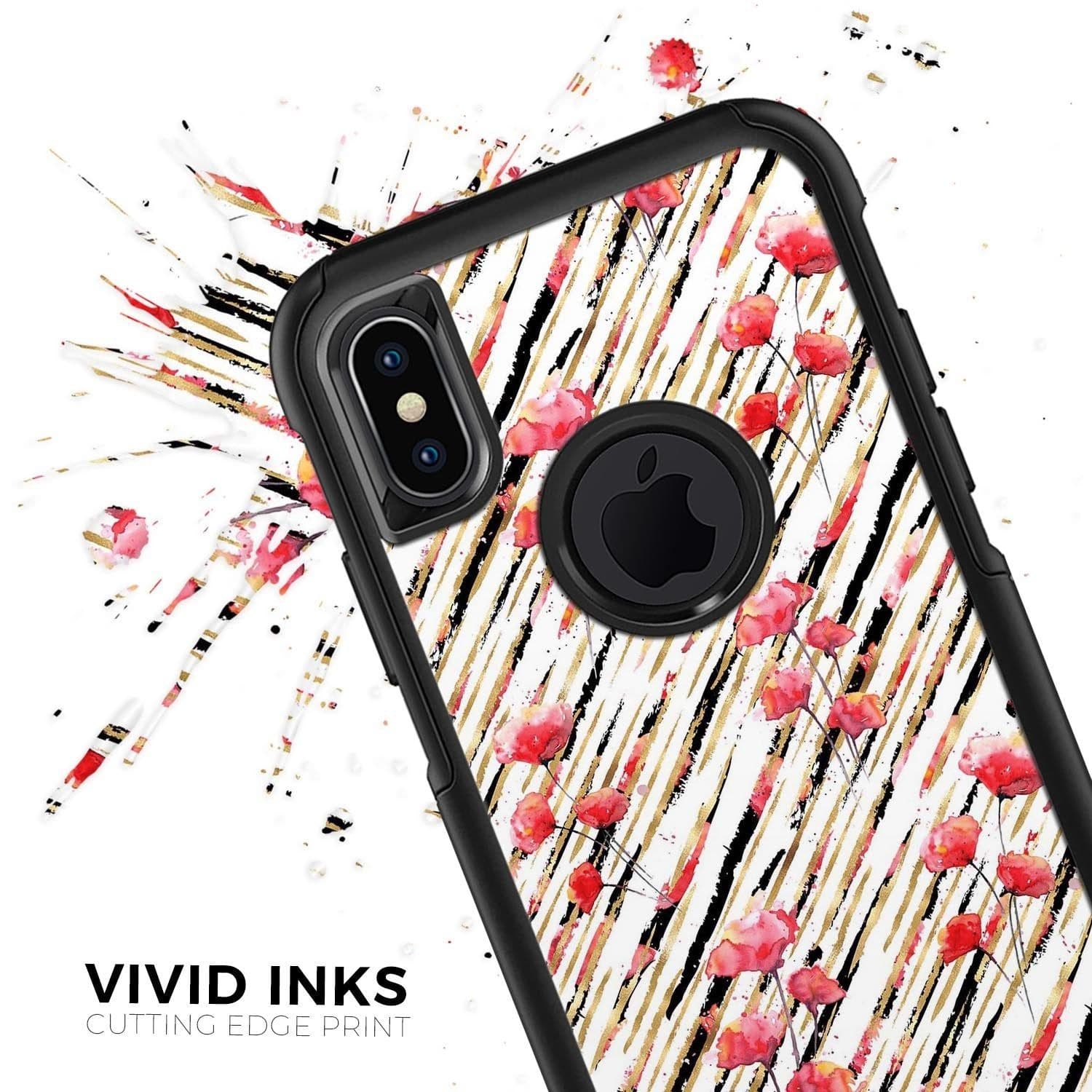 image-Karamfila Watercolo Poppies V11 - Skin Kit for the iPhone OtterBox