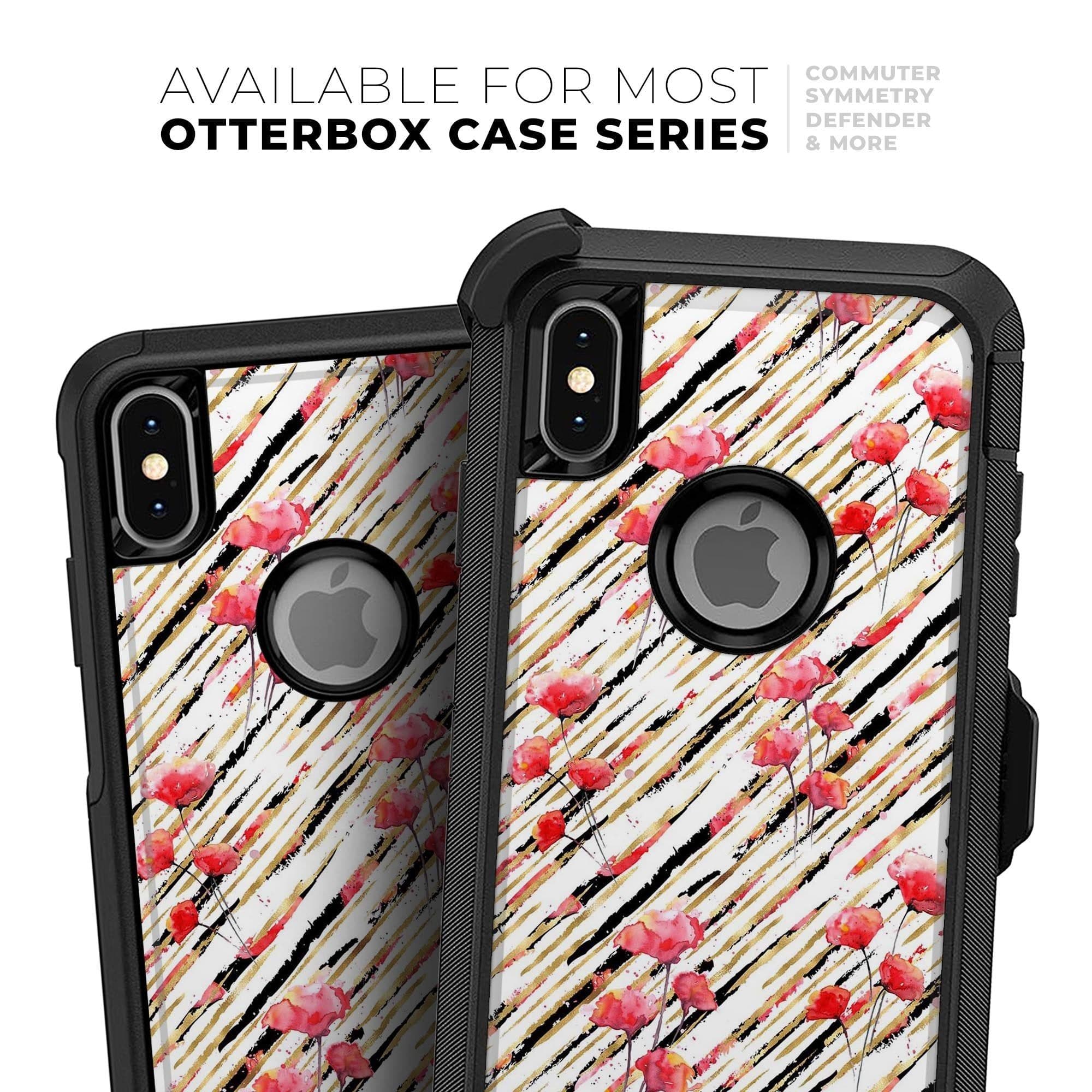 image-Karamfila Watercolo Poppies V11 - Skin Kit for the iPhone OtterBox