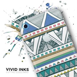 image-Abstract Blue and Green Triangle Aztec - Skin-Kit for the Apple iPhone