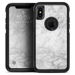 image-White Scratched Marble - Skin Kit for the iPhone OtterBox Cases