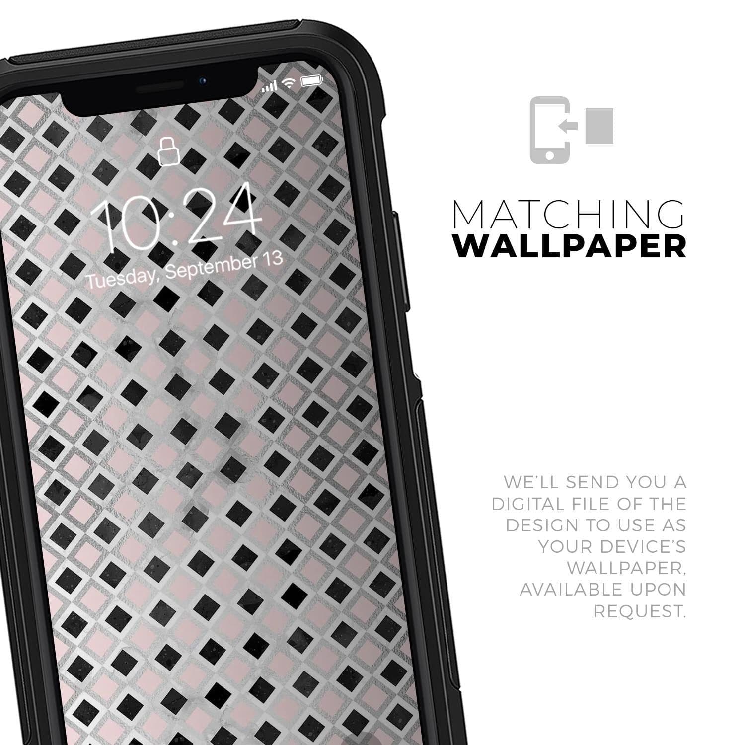 image-Karamfila Silver & Pink Marble V11 - Skin Kit for the iPhone OtterBox