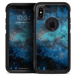 image-Blue and Teal Painted Universe - Skin Kit for the iPhone OtterBox