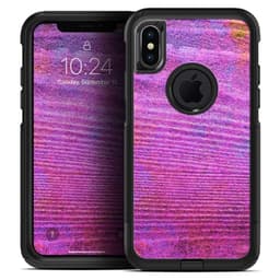 image-Neon Pink Dyed Wood Grain - Skin Kit for the iPhone OtterBox Cases